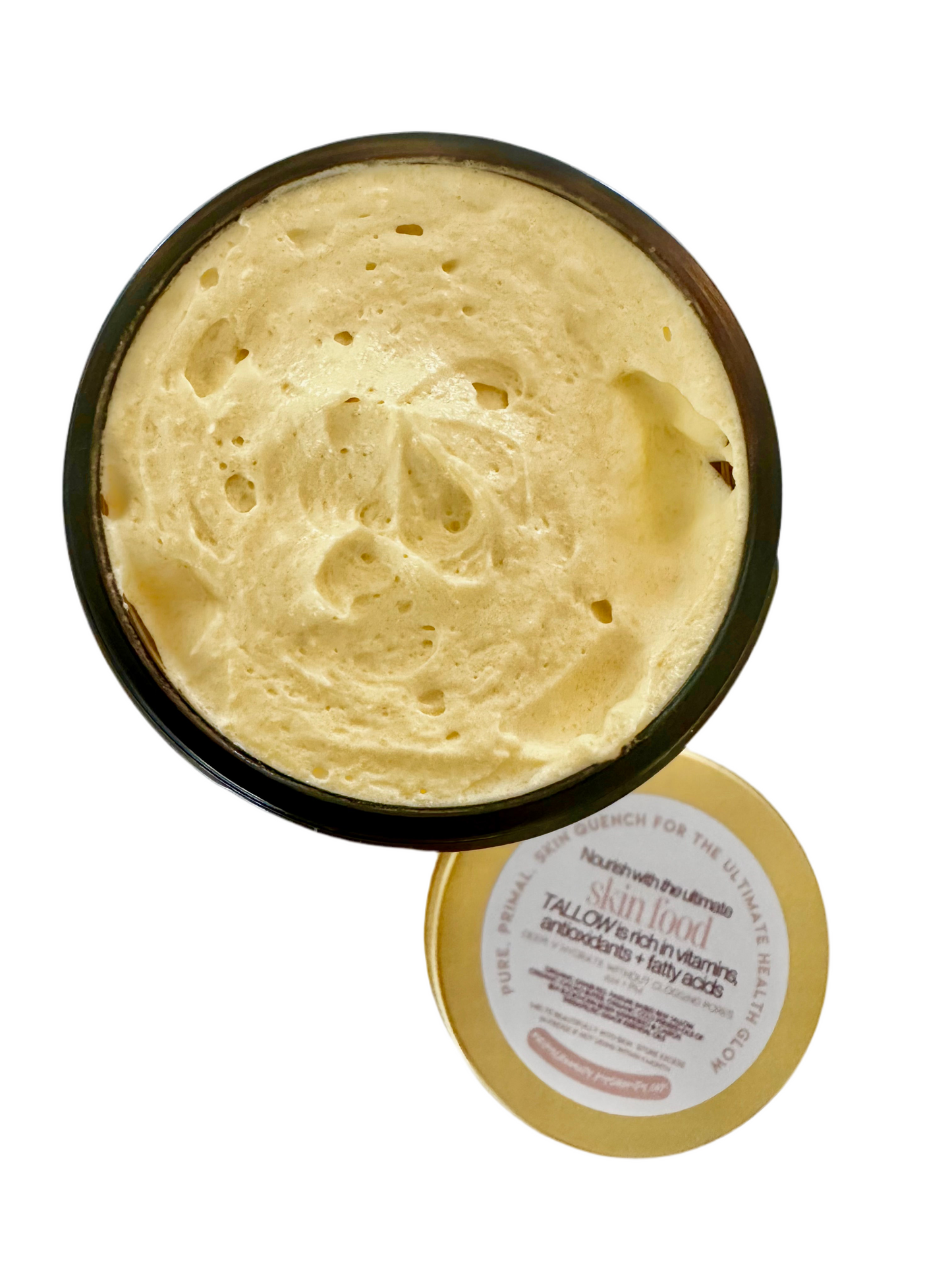 9 oz Face Glow ~ Whipped Tallow featuring Seabuckthorn Berry, Frakincense + Blue Tansy